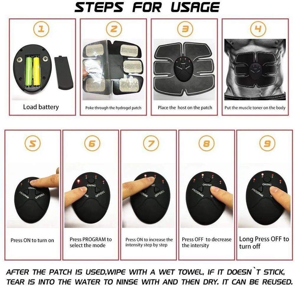 Muscle Stimulator Hips & Abs EMS Trainer