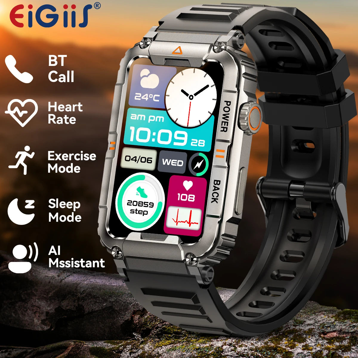 EIGIIS Military Smart Watch