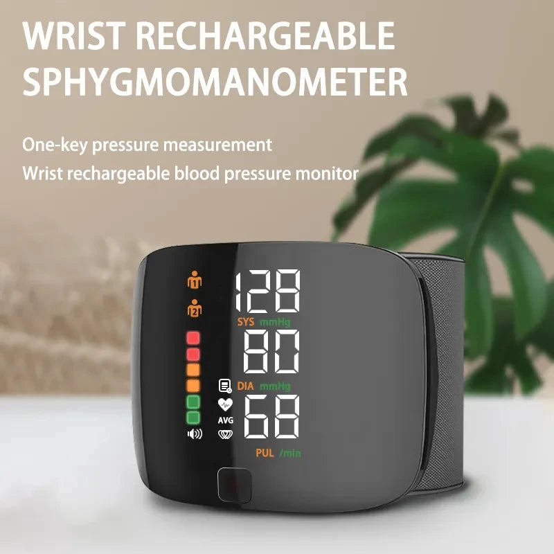 Wrist Blood Pressure Monitor – LED Display, Fast Measurement