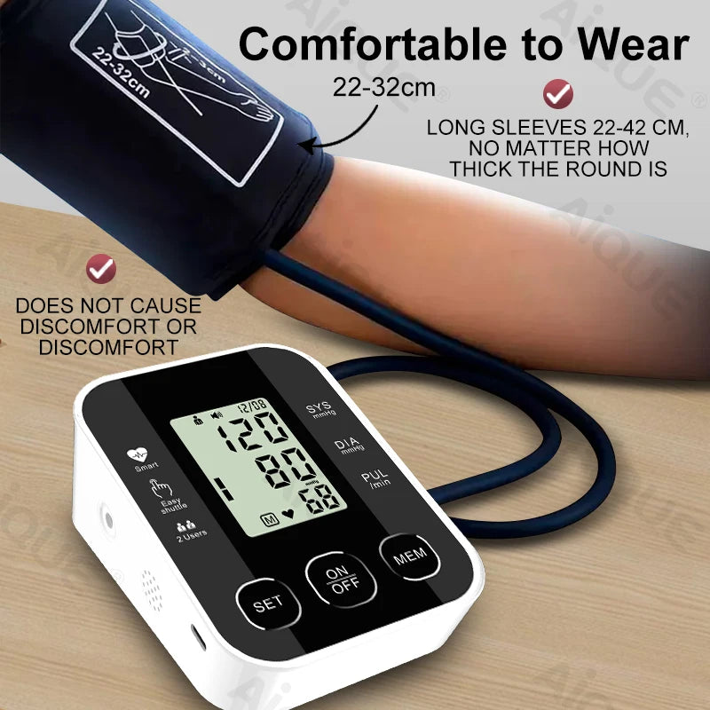 JustLang Digital Arm Blood Pressure Monitor