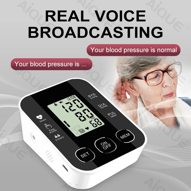 JustLang Digital Arm Blood Pressure Monitor