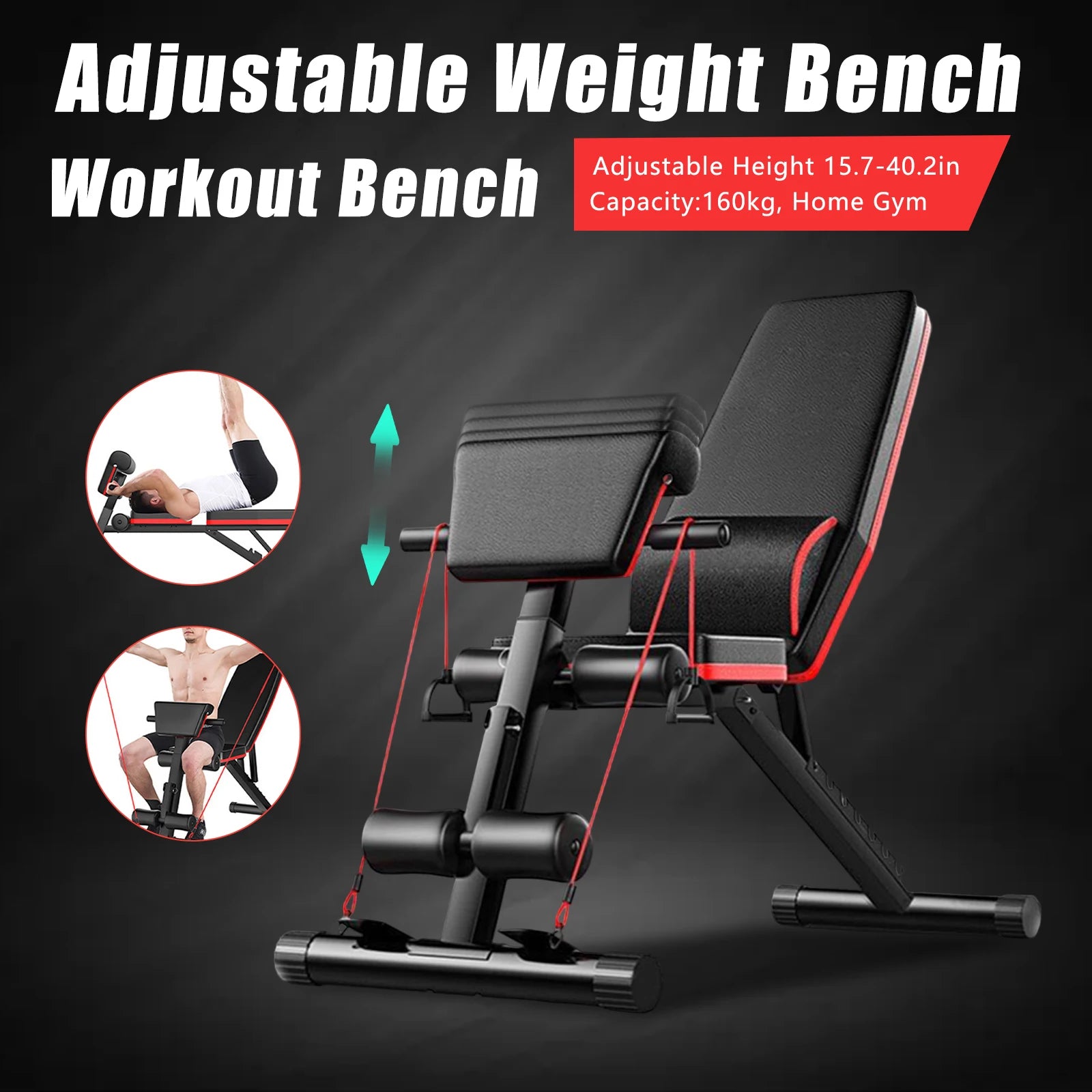 Foldable Adjustable Weight Bench