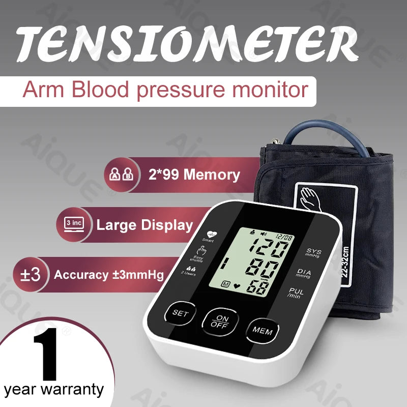 JustLang Digital Arm Blood Pressure Monitor