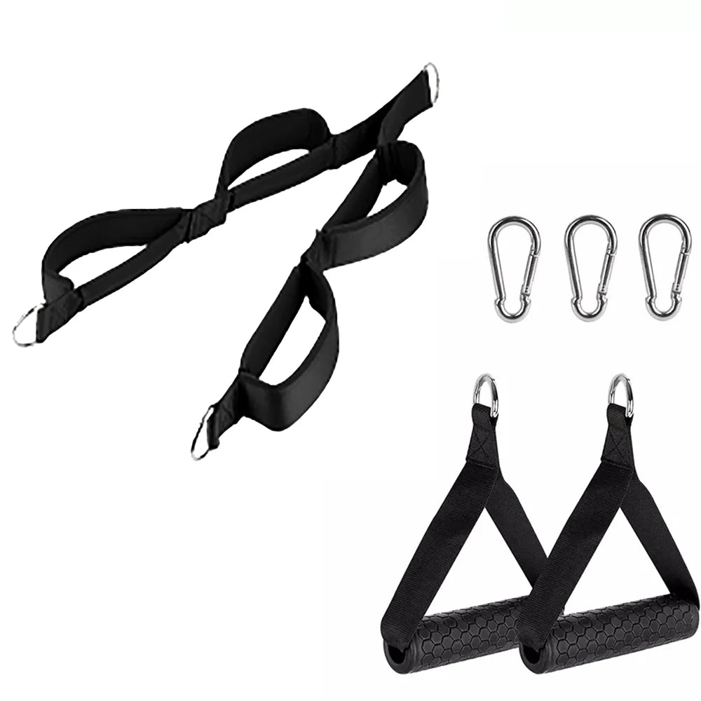 Tricep Pull Down Rope & Handle Set