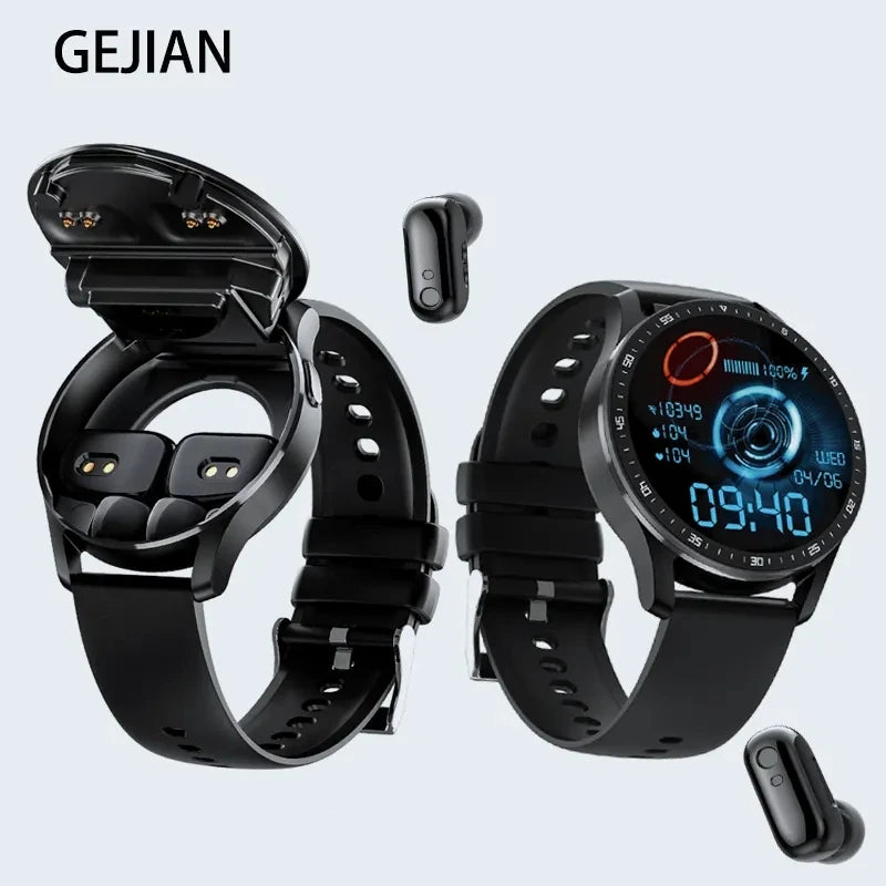 GEJIAN X7 Headset Smart Watch TWS Wireless Bluetooth Dual Headset & Smartwatch