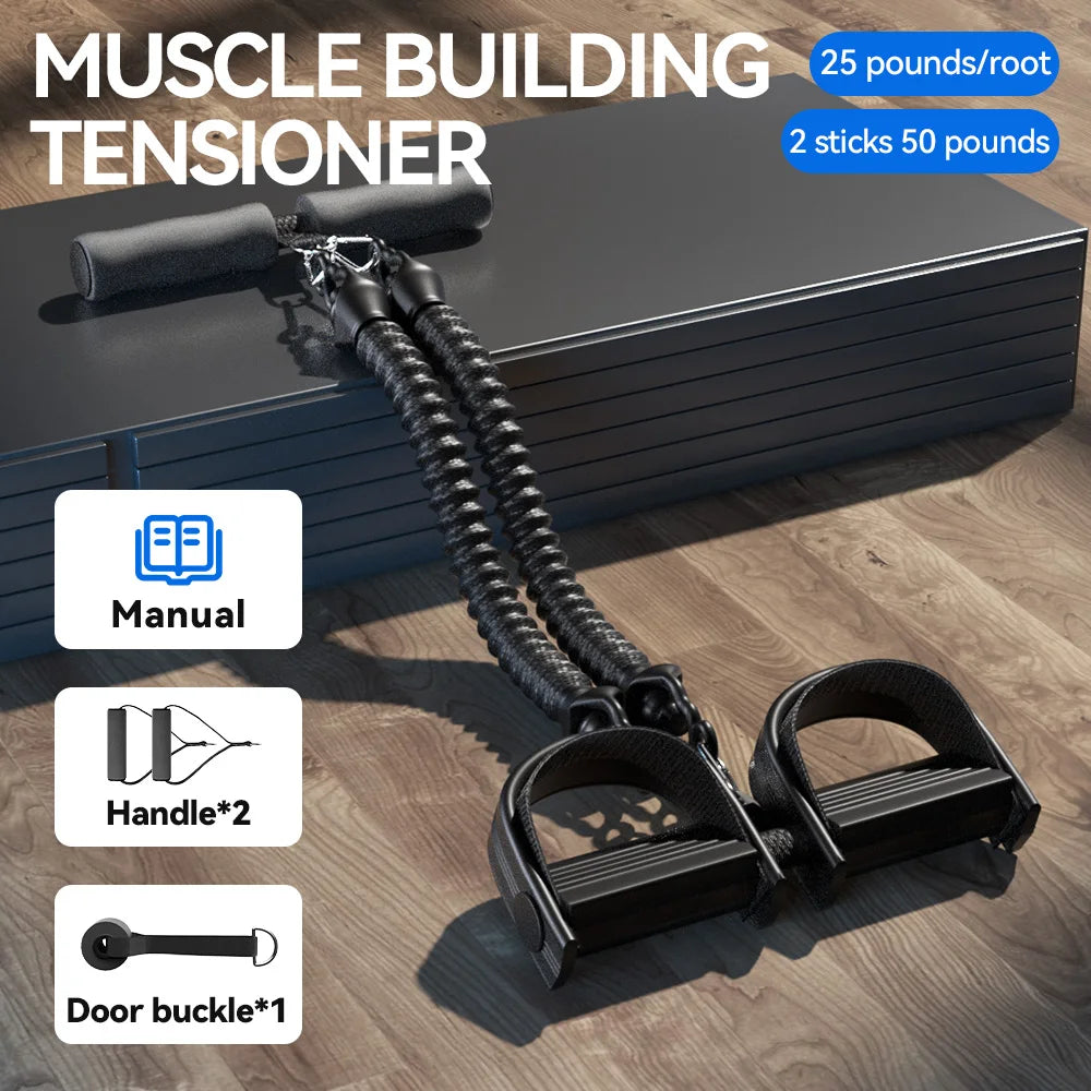 Pedal Tension Rope Abdominal Strength Band