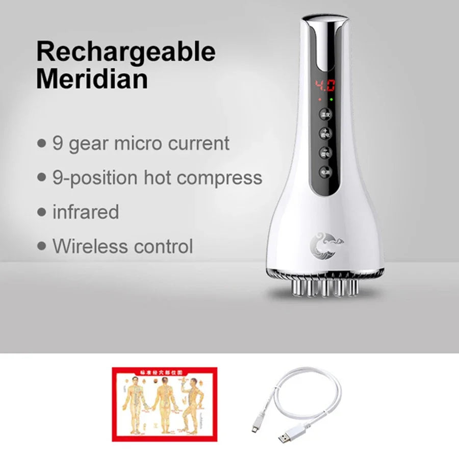 Meridian Brush Electric Scraping Massager Tool