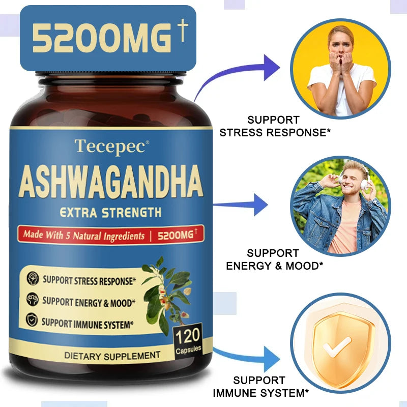 5-in-1 Ashwagandha+ Herbal Wellness Capsules