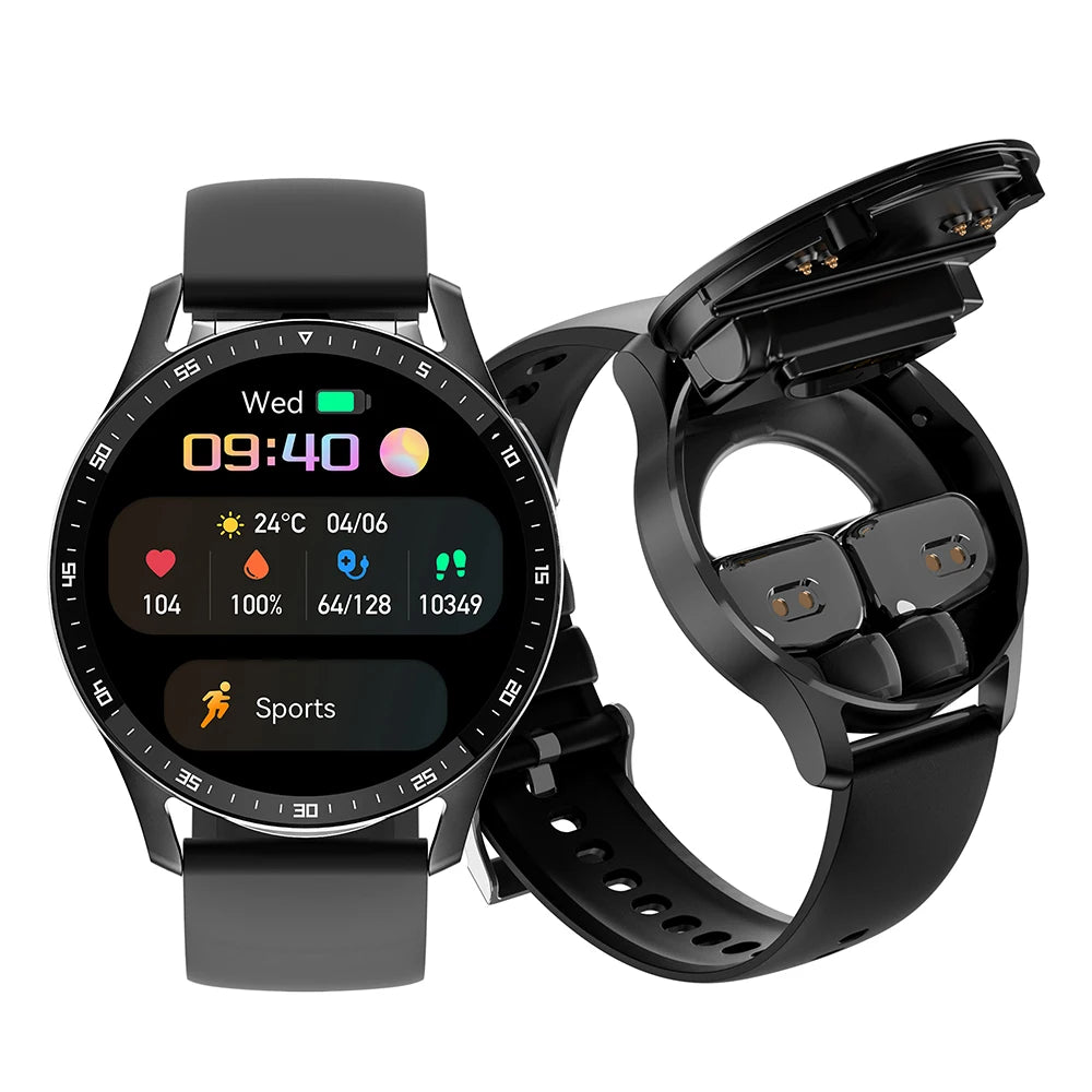 GEJIAN X7 Headset Smart Watch TWS Wireless Bluetooth Dual Headset & Smartwatch